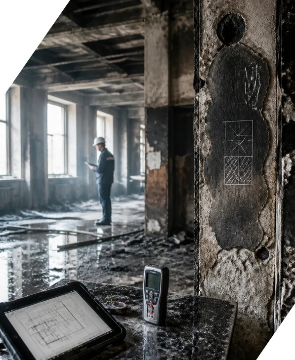 Обследование зданий после пожара в Истре от 15240 р. | ЭкспертизаРоссия
